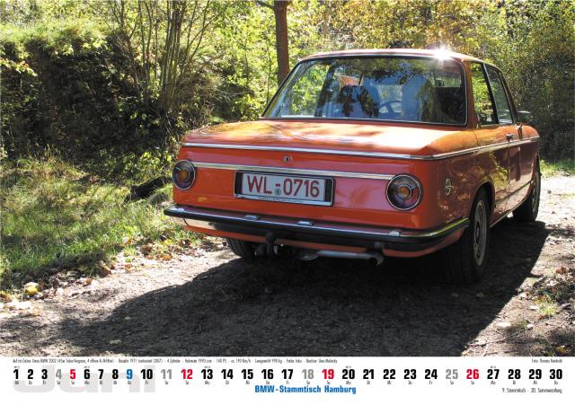Bild: BMW-Stammtisch Hamburg / Kalender 2016